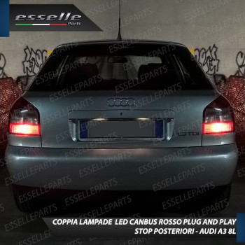Coppia Lampade LED BAY15D Stop / Posizione Posteriori per AUDI A3 8L