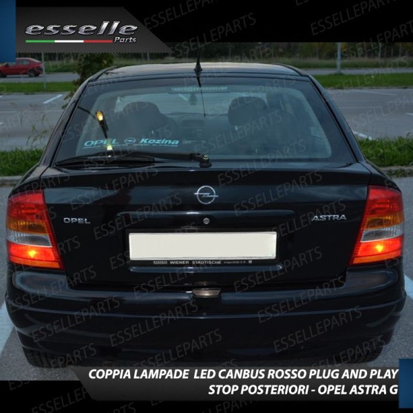 Coppia Lampade LED BAY15D Stop / Posizione Posteriori per OPEL ASTRA G