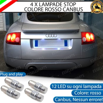 4 X Lampade LED BAY15D Stop / Posizione Posteriori per AUDI TT 8N