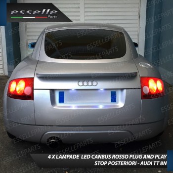 4 X Lampade LED BAY15D Stop / Posizione Posteriori per AUDI TT 8N