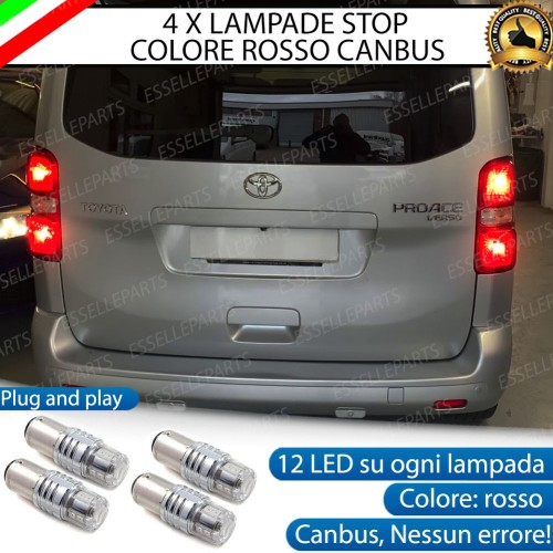 4 X Lampade LED BAY15D Stop / Posizione Posteriori per TOYOTA PROACE VERSO