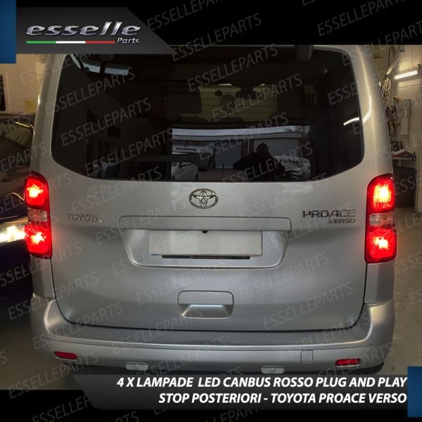 4 X Lampade LED BAY15D Stop / Posizione Posteriori per TOYOTA PROACE VERSO