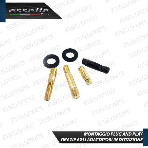 Antenna Corta 12cm - NERO - con finitura in Carbon Look