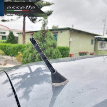 Antenna Corta 12cm - NERO - con finitura in Carbon Look
