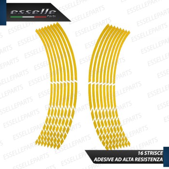 Bordo - DESIGN RACE GIALLO - adesivo per ruote moto,motorini,scooter MALAGUTI