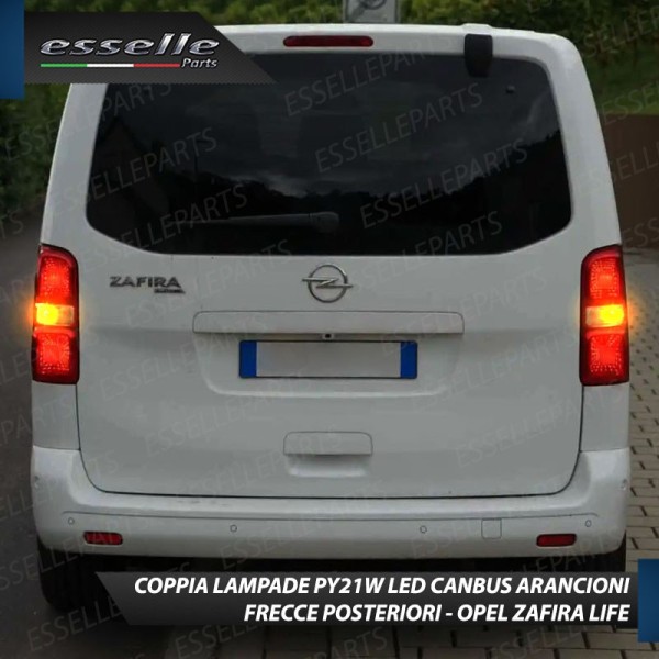 Coppia Frecce Posteriori PY21W 24 LED Canbus 3.0 per OPEL ZAFIRA LIFE