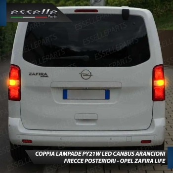 Coppia Frecce Posteriori PY21W 24 LED Canbus 3.0 per OPEL ZAFIRA LIFE Coppia Frecce Posteriori PY21W 24 LED Canbus 3.0 per OPEL ZAFIRA LIFE