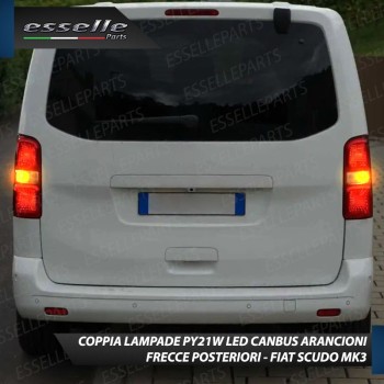 Coppia Frecce Posteriori PY21W 24 LED Canbus 3.0 per FIAT SCUDO III
