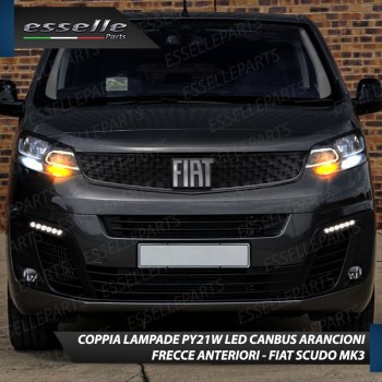 Coppia Frecce Anteriori PY21W 24 LED Canbus 3.0 per FIAT SCUDO III