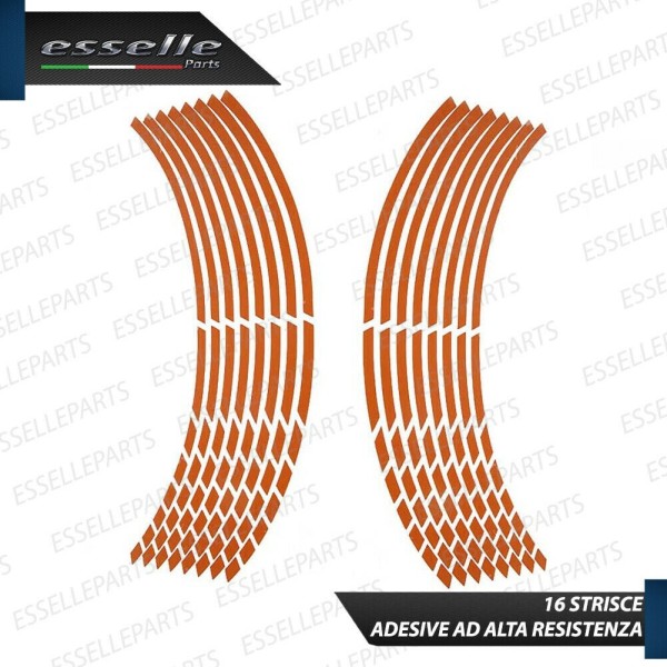 Bordo - DESIGN RACE ARANCIONE - adesivo per ruote moto,motorini,scooter VESPA