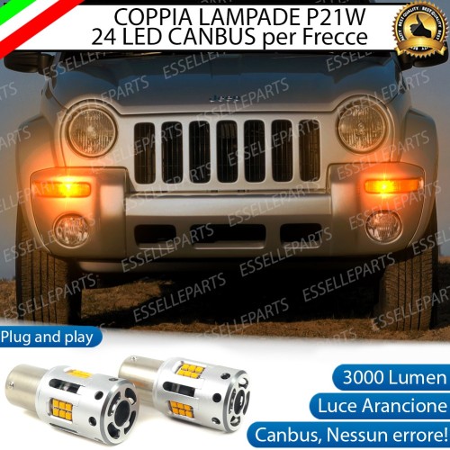 Coppia Frecce Anteriori P21W 24 LED Canbus 3.0 per Jeep Cherokee KJ