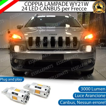 Coppia Frecce Anteriori WY21W T20 24 LED Canbus 3.0 PER Jeep Cherokee KL