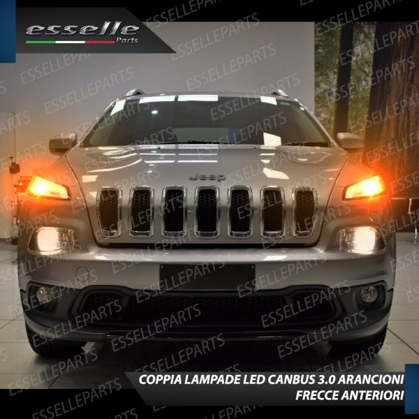 Coppia Frecce Anteriori WY21W T20 24 LED Canbus 3.0 PER Jeep Cherokee KL