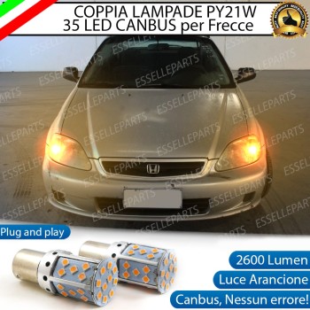 Lampade ANTERIORI PY21W BAU15S 35 LED Canbus HONDA CIVIC 6G Lampade ANTERIORI PY21W BAU15S 35 LED Canbus HONDA CIVIC 6G