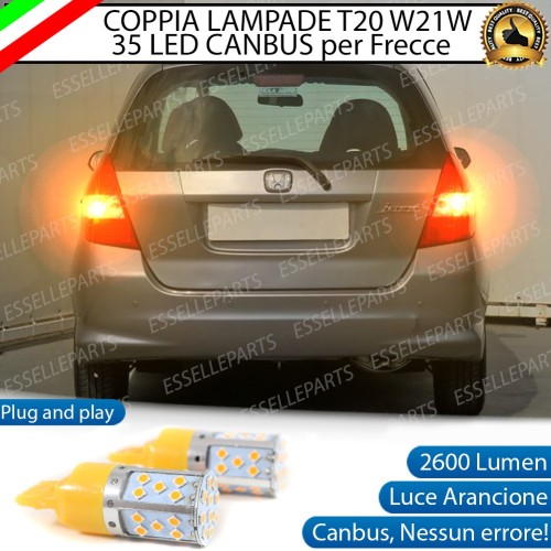 Lampada T20 WY21W Canbus ARANCIONE FRECCE Luce AMBRA HONDA JAZZ I