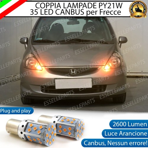 Coppia Frecce Anteriori PY21W 35 LED Canbus HONDA JAZZ I