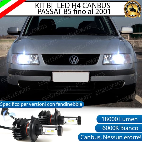 Kit Full LED H4 18000 Lumen 6000K VW PASSAT B5 prima del 2001 con fendinebbia