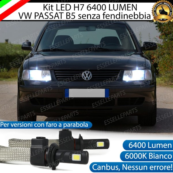 KIT FULL LED H7 Anabbaglianti VW PASSAT B5 PRIMA DEL 2001 SENZA FENDINEBBIA DI SERIE
