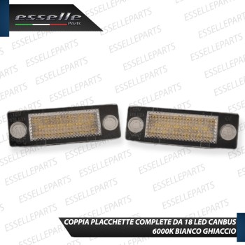 Placchette Complete da 18 LED per Luci targa specifiche per VW CADDY III