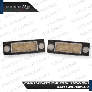 Placchette Complete da 18 LED per Luci targa specifiche per VW GOLF PLUS FINO AL 2008