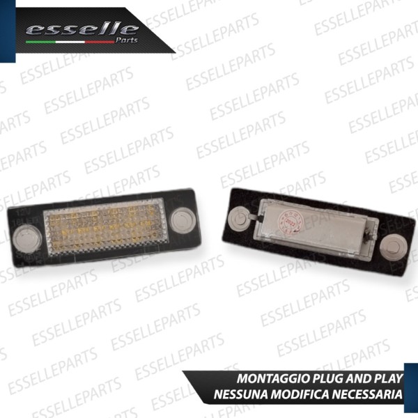 Placchette Complete da 18 LED per Luci targa specifiche per VW GOLF PLUS FINO AL 2008
