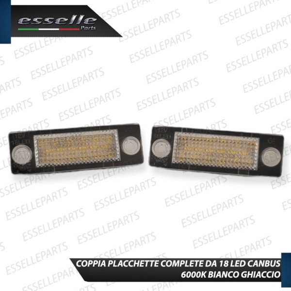 Placchette Complete da 18 LED per Luci targa per VW PASSAT B5 VARIANT DAL 2001