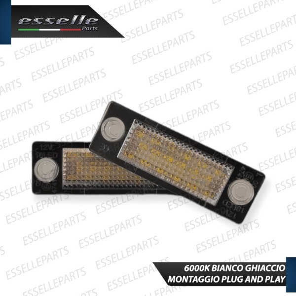 Placchette Complete da 18 LED per Luci targa per VW PASSAT B5 VARIANT DAL 2001