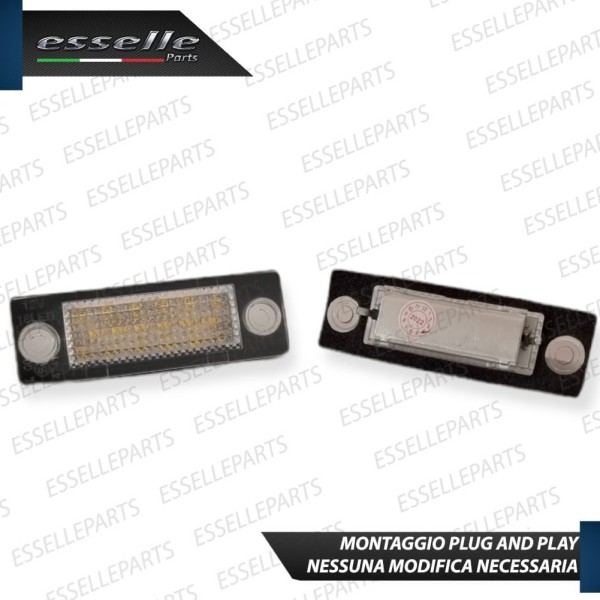 Placchette Complete da 18 LED per Luci targa specifiche per SKODA SUPERB I