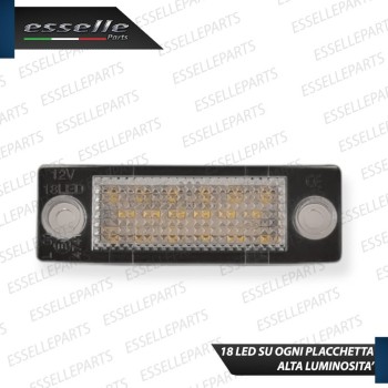 Placchette Complete da 18 LED per Luci targa specifiche per SKODA SUPERB I