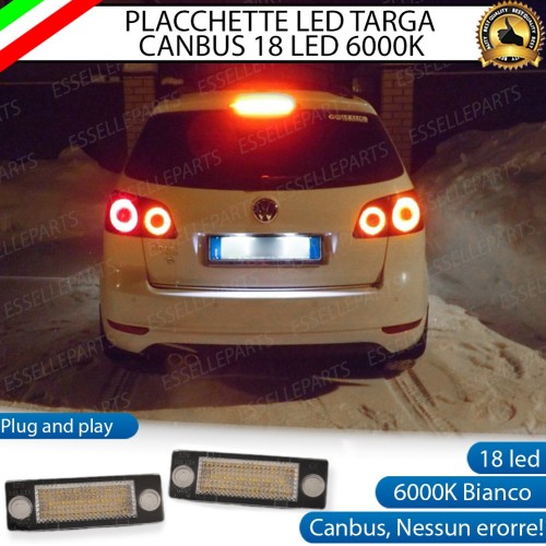 Placchette Complete da 18 LED per Luci targa specifiche per VW GOLF PLUS FINO AL 2008