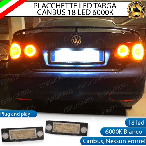 Placchette Complete da 18 LED per Luci targa specifiche per VW JETTA V