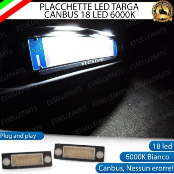 Placchette Complete da 18 LED per Luci targa specifiche per SKODA SUPERB I