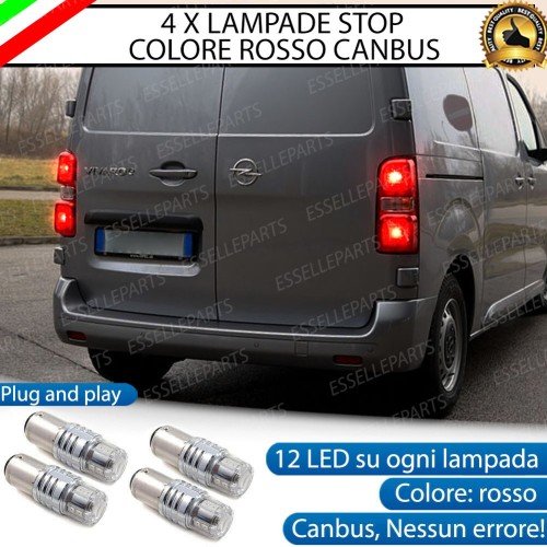 4 X Lampade LED BAY15D Stop / Posizione Posteriori per OPEL VIVARO III