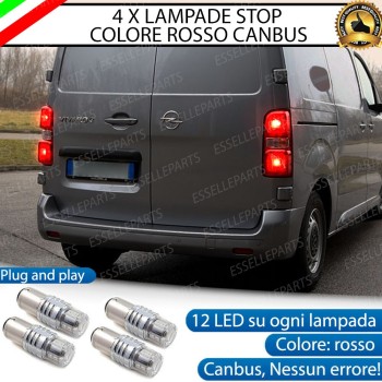 4 X Lampade LED BAY15D Stop / Posizione Posteriori per OPEL VIVARO III 4 X Lampade LED BAY15D Stop / Posizione Posteriori per OPEL VIVARO III
