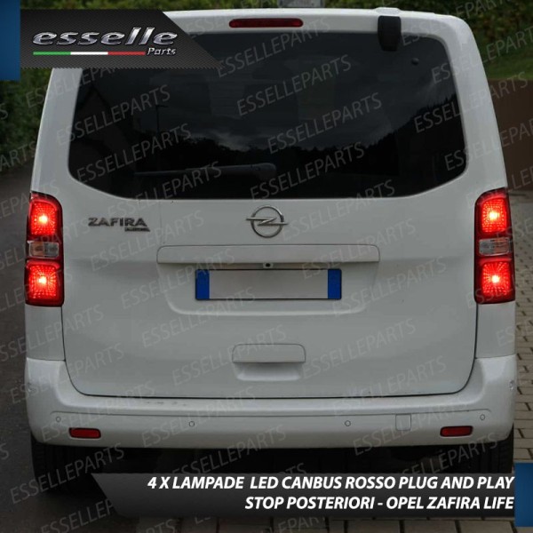 4 X Lampade LED BAY15D Stop / Posizione Posteriori per OPEL ZAFIRA LIFE