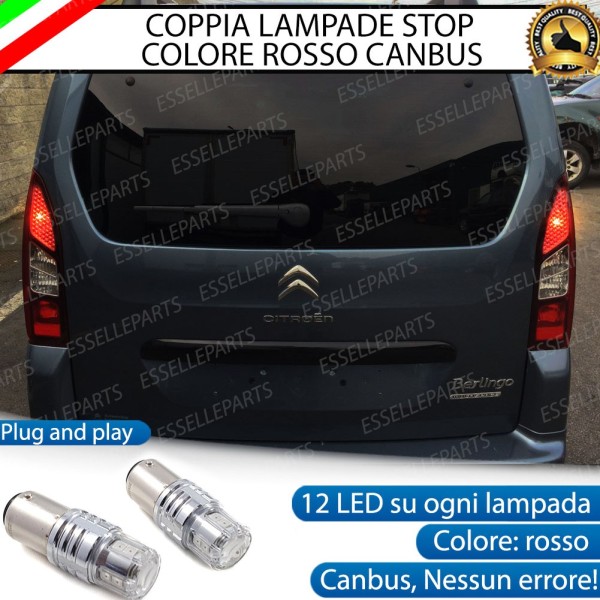 Coppia Lampade LED BAY15D Stop / Posizione Posteriori per CITROEN BERLINGO III