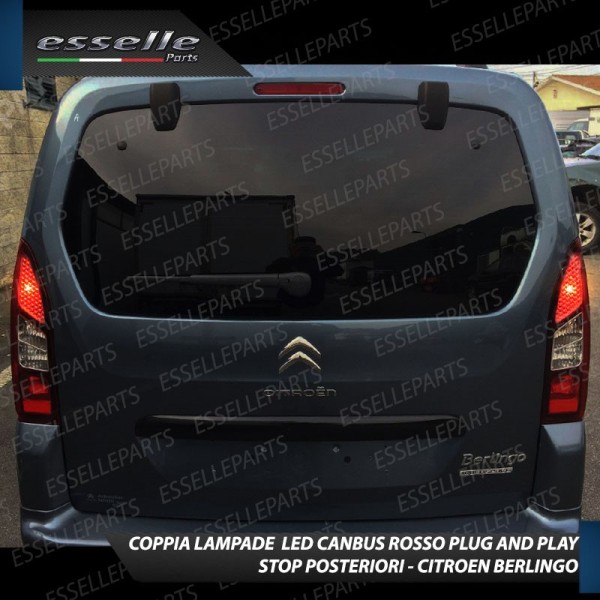 Coppia Lampade LED BAY15D Stop / Posizione Posteriori per CITROEN BERLINGO III