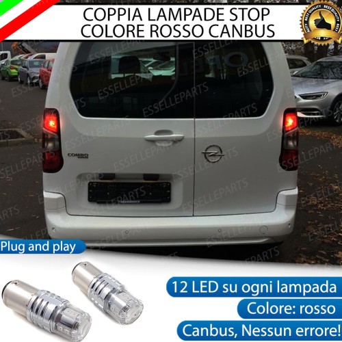 Coppia Lampade LED BAY15D Stop / Posizione Posteriori per OPEL COMBO F
