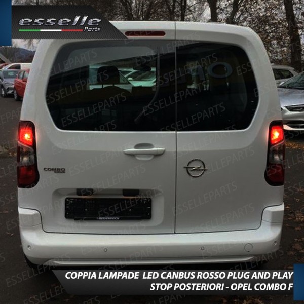 Coppia Lampade LED BAY15D Stop / Posizione Posteriori per OPEL COMBO F
