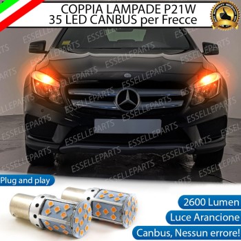 Coppia Frecce Anteriori P21W 35 LED Canbus Mercedes GLA X156