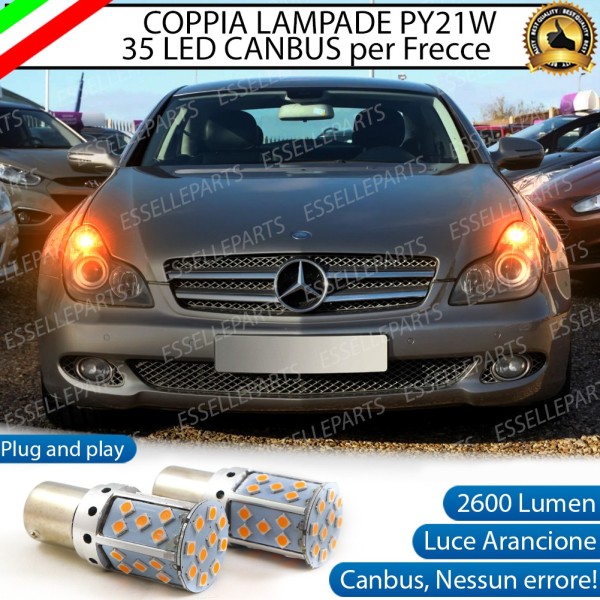 Coppia Frecce Anteriori PY21W 35 LED Canbus Mercedes CLS W219