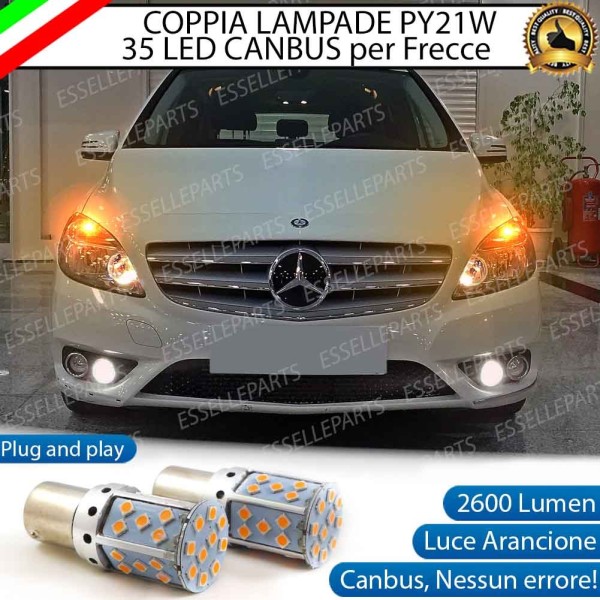 Coppia Frecce Anteriori PY21W 35 LED Canbus Mercedes Classe B W246