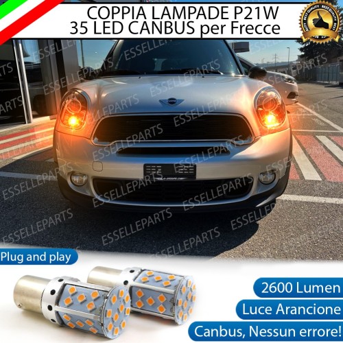 Coppia Frecce Anteriori PY21W 35 LED Canbus Mini Paceman R61
