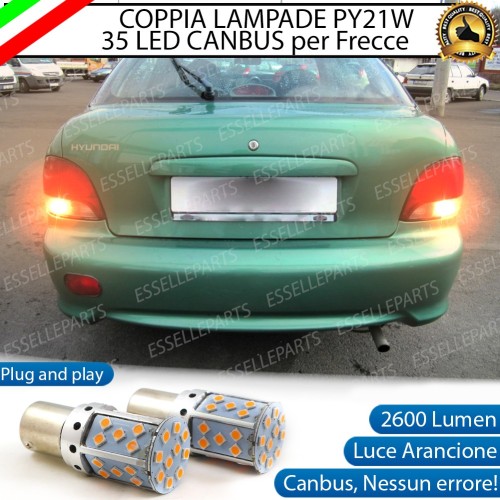 Coppia Frecce Posteriori PY21W 35 LED Canbus HYUNDAI ACCENT I DAL 08/1997