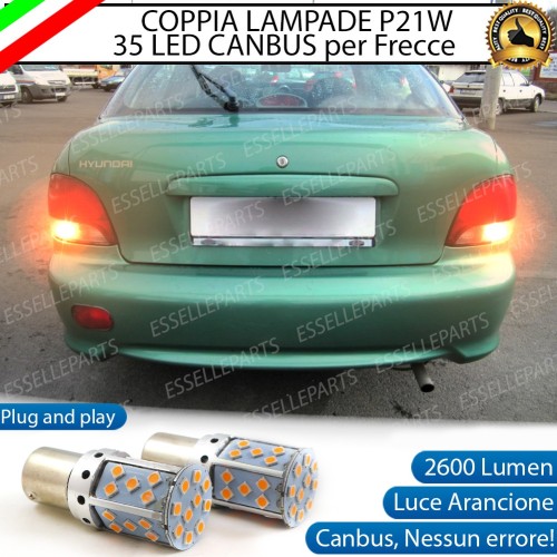 Coppia Frecce Posteriori P21W 35 LED Canbus HYUNDAI ACCENT I FINO AL 07/1997