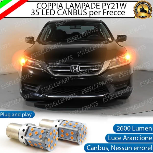 DAL 2012 - Coppia Frecce Anteriori PY21W 35 LED Canbus HONDA ACCORD 8G