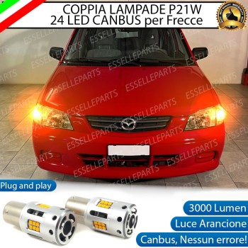 Coppia Frecce Anteriori P21W 24 LED Canbus 3.0 per MAZDA DEMIO