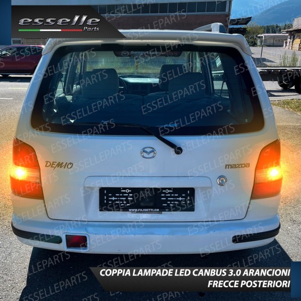 Coppia Frecce Posteriori P21W 24 LED Canbus 3.0 per MAZDA DEMIO