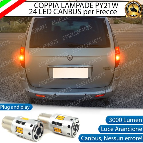 Coppia Frecce Posteriori PY21W 24 LED Canbus 3.0 per LANCIA PHEDRA