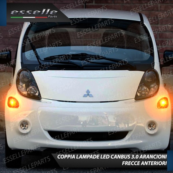 Coppia Lampade T20 WY21W 35 LED CANBUS PER FRECCE DIREZIONALI Anteriori PER MITSUBISHI i